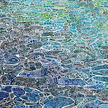 绘画 标题为“Blue Expanse / 160…” 由Alexandra Djokic, 原创艺术品, 丙烯