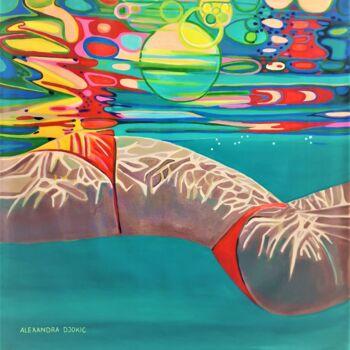 Malerei mit dem Titel "Underwater No 6 / 1…" von Alexandra Djokic, Original-Kunstwerk, Acryl
