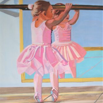 Peinture intitulée "Little Ballerina /…" par Alexandra Djokic, Œuvre d'art originale, Acrylique