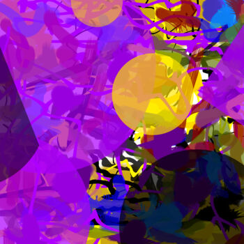Цифровое искусство под названием "Plum garden" - Alexandra Ladygina, Подлинное произведение искусства, Цифровая живопись