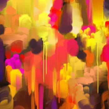 Картина под названием "Turmeric" - Alexandra Ladygina, Подлинное произведение искусства, Цифровая живопись