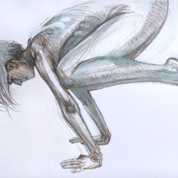 Рисунок под названием "Keeper of balance.…" - Aleksandra Manzha, Подлинное произведение искусства, Акрил