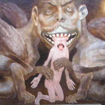 Картина под названием "Вплену у страхов .…" - Александра Счастливая (A.Makarova-Schastlivaya), Подлинное произведение искусс…