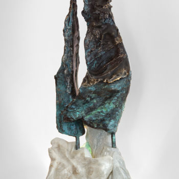 Sculpture intitulée "Avec le vent" par Aleksandra Kann-Bogomilska, Œuvre d'art originale