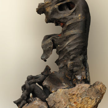 Skulptur mit dem Titel "Taniec - spójrz na…" von Aleksandra Kann-Bogomilska, Original-Kunstwerk