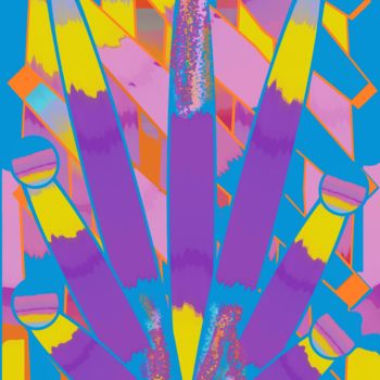 Arte digitale intitolato "Fan of abstract tur…" da Marina Alexandrova, Opera d'arte originale, Pittura digitale