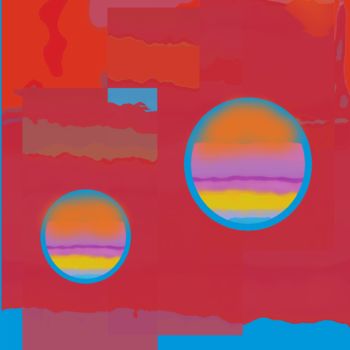 Grafika cyfrowa / sztuka generowana cyfrowo zatytułowany „Layered color field…” autorstwa Marina Alexandrova, Oryginalna pra…