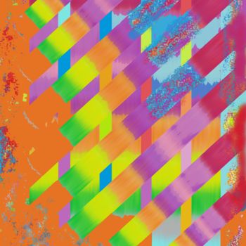Digital Arts με τίτλο "Geometric abstracti…" από Marina Alexandrova, Αυθεντικά έργα τέχνης, Ψηφιακή ζωγραφική