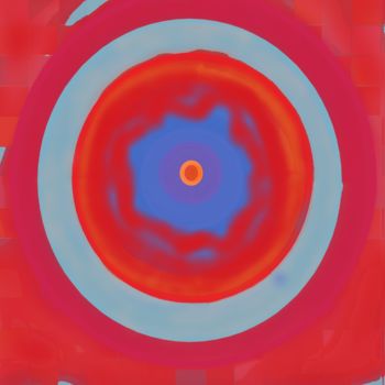 Цифровое искусство под названием "Gray-blue-red conce…" - Marina Alexandrova, Подлинное произведение искусства, Цифровая жив…