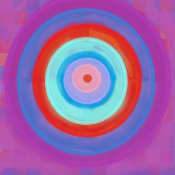 Arts numériques intitulée "Red-blue-purple con…" par Marina Alexandrova, Œuvre d'art originale, Peinture numérique