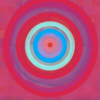 Digitale Kunst getiteld "Cranberry-blue-pink…" door Marina Alexandrova, Origineel Kunstwerk, Digitaal Schilderwerk