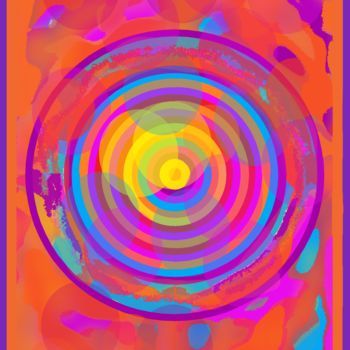 Digital Arts titled "Multi-color transpa…" by Marina Alexandrova, Original Artwork, Digital Painting