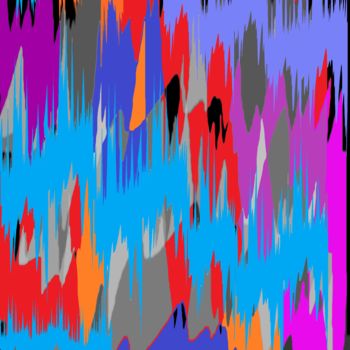 Digital Arts titled "Pointed color field" by Marina Alexandrova, Original Artwork, Digital Painting