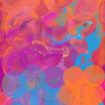 Artes digitais intitulada "Sun and multicolore…" por Marina Alexandrova, Obras de arte originais, Pintura digital