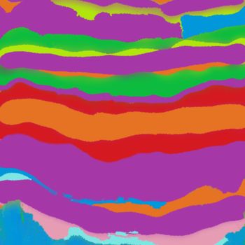 Arts numériques intitulée "Purple-orange color…" par Marina Alexandrova, Œuvre d'art originale, Peinture numérique