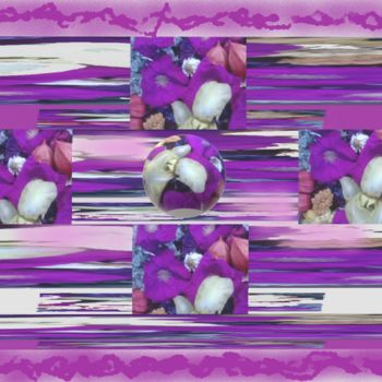 Digital Arts titled "Ball in  flower cha…" by Marina Alexandrova, Original Artwork, Digital Painting