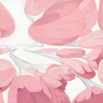Картина под названием "Flowers with stems…" - Aleksandr Slepnev, Подлинное произведение искусства, Чернила
