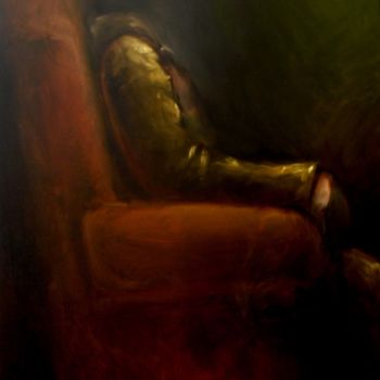 Painting titled "Smoking Ghost" by Cvelov Aleksej, Original Artwork