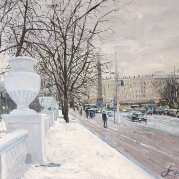 Картина под названием "Минские вазы вдоль…" - Aleksey Korabelnikov, Подлинное произведение искусства, Акрил
