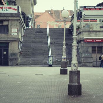 Фотография под названием "Stairs to Dolac mar…" - Alen Gurovic, Подлинное произведение искусства, Не манипулируемая фотограф…