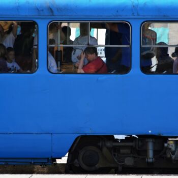 Фотография под названием "Tram with real peop…" - Alen Gurovic, Подлинное произведение искусства, Не манипулируемая фотограф…