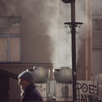 Fotografia zatytułowany „City Steam” autorstwa Alen Gurovic, Oryginalna praca, Fotografia nie manipulowana