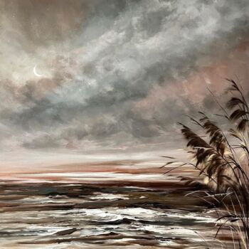Pittura intitolato "Seascape" da Alena Kalevich, Opera d'arte originale, Acrilico