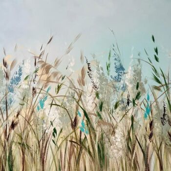 Peinture intitulée "Multicolors field" par Alena Kalevich, Œuvre d'art originale, Acrylique