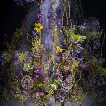 Photography titled "Purple stone mounta…" by Alena Khokhlova, Original Artwork, Digital Photography