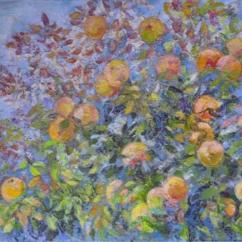 Pintura intitulada "Golden apples" por Alena Masterkova, Obras de arte originais, Óleo