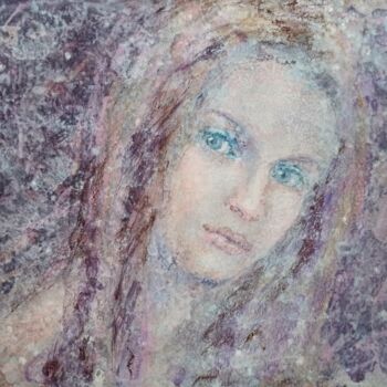Pittura intitolato "Snow" da Alena Masterkova, Opera d'arte originale, Acrilico
