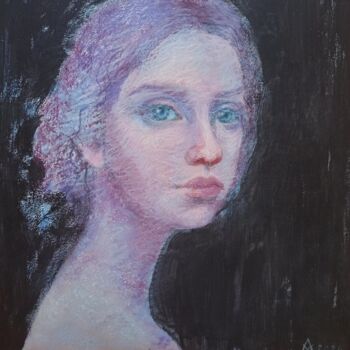 Картина под названием "Margarita" - Alena Masterkova, Подлинное произведение искусства, Пастель