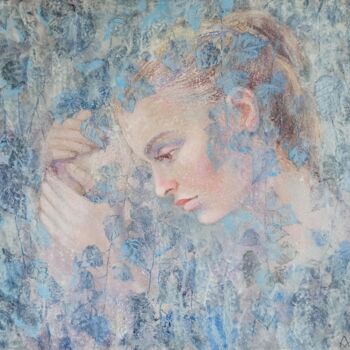 Painting titled "Birch" by Alena Masterkova, Original Artwork, Acrylic