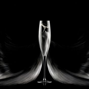 数字艺术 标题为“Champagne!” 由Alena Ps, 原创艺术品, 数字拼贴