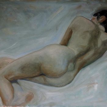 Pittura intitolato "Nude II" da Alex Ocampo, Opera d'arte originale
