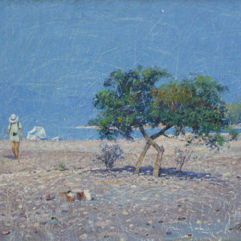 Painting titled "В поисках сюжета" by Aler, Original Artwork, Oil