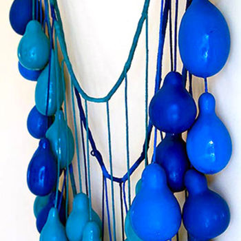 Sculpture titled "azul detalhe-003.jpg" by Alessandra Mastrogiovanni, Original Artwork