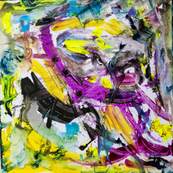 Pintura titulada "abstract 01" por Alessandra Babini, Obra de arte original, Acrílico