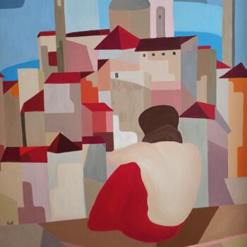 Картина под названием ""Sguardo dalle Mura"" - Alessandra Redolfi, Подлинное произведение искусства, Акрил
