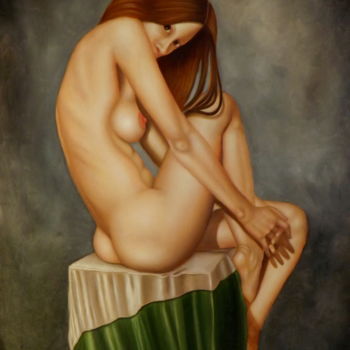 Painting titled "Mirabilia" by Alessandra Veccia, Original Artwork, Oil
