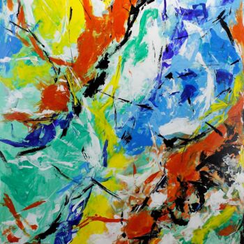 Pintura intitulada "abstract 6" por Alessandro Butera, Obras de arte originais, Acrílico