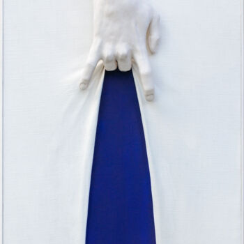 Pintura titulada "Blue oltretutto n°3" por Alessandro Flavio Bruno, Obra de arte original, Terracota Montado en Panel de mad…
