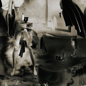 "Caïn et Abel" başlıklı Dijital Sanat Alessandro Fronterrè tarafından, Orijinal sanat, Dijital Kolaj
