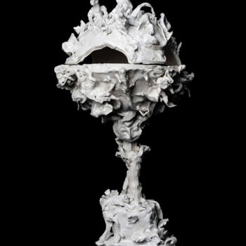 Scultura intitolato "Coppa dei topi prei…" da Alessandro Gaggio, Opera d'arte originale, Argilla polimerica