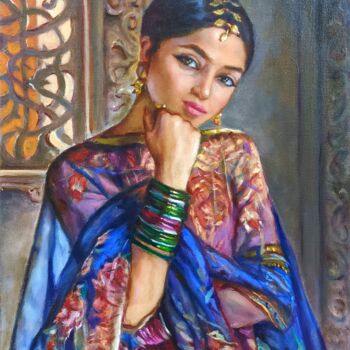 Painting titled "Bellezza orientale…" by Alessandro Granata, Original Artwork, Oil