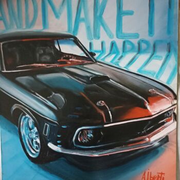 "And make it happen" başlıklı Tablo Alessandro Iberti tarafından, Orijinal sanat, Petrol