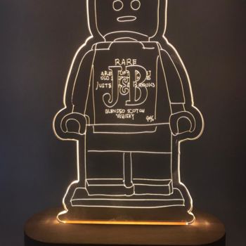 Design intitulée "Alter Ego J&b - LAM…" par Alessandro Piano, Œuvre d'art originale, Luminaire