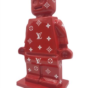 Sculpture intitulée "Alter Ego Oscar Red" par Alessandro Piano, Œuvre d'art originale, Résine