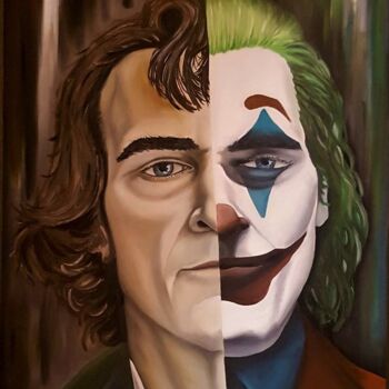 Painting titled "Joker" by Alessandro Rizzo, Original Artwork, Oil