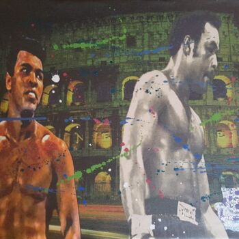 Отпечатки и Гравюры под названием "Ali vs Foreman" - Alessandro Rizzo, Подлинное произведение искусства, Фотомонтаж